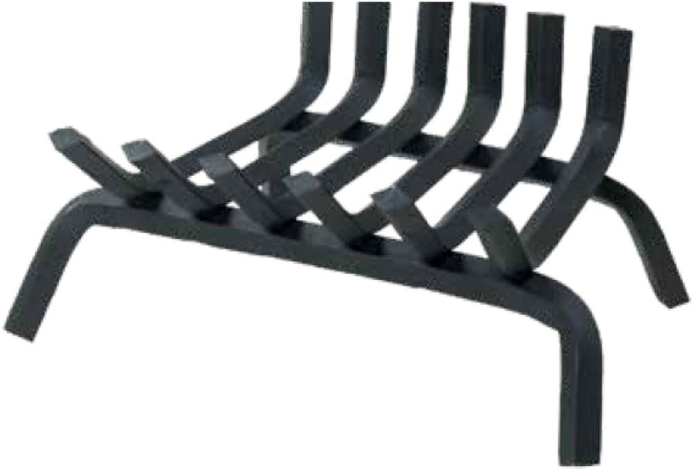 Dagan Industries G Series 27 1/4-Inch Zero Style Black Steel Fireplace Bar Grate