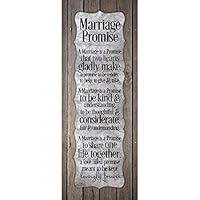 Dexsa Marriage Promise.New Horizons Wood Plaque