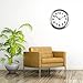 HIPPIH Large Silent Wall Clock 12 Inch Non-Ticking Indoor Decorative Silver Aluminium Clocks for Office/Kitchen / Bedroom/Living Room/School