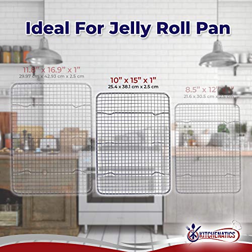 KITCHENATICS Jelly Roll Cooling Rack for Baking, HeavyDuty Stainless