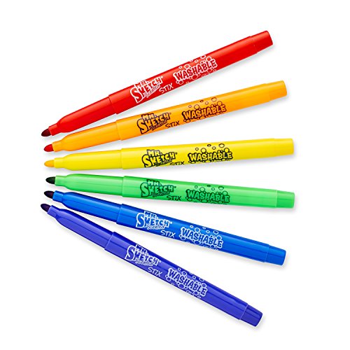 Mr. Sketch 2022889 Scented Markers Intergalactic Neon Coloring Kit with Coloring Booklet, 33