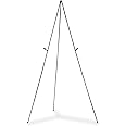 Quartet Easel Stand, Collapsible, Portable Display Stand for Home School Supplies, Home Office Supply Tripod for Posters, Paintings, Art or White Boards, Base 63" Max. Height, Supports 5 lbs. (29E)