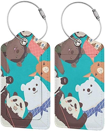 ネームタグ しろくまカフェ セットアップ バッグ用ネームタグ スーツケースタグ 名札 荷物タグ 番号札 トラベルアクセサリ 旅行用品 レザー ネームラベル 紛失防止 出張