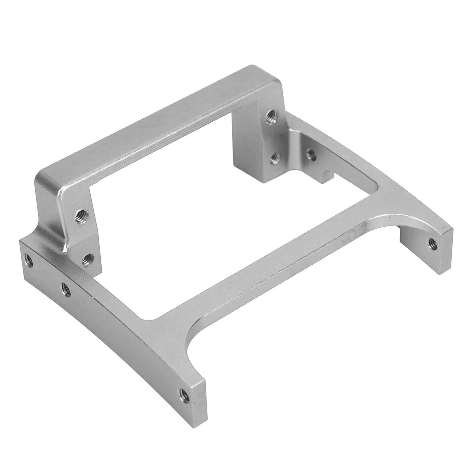 Photo 1 of RC Servo Mount, Aluminum Alloy Balanced Driving Stable RC Crawler Secure Servo Mount Replacement for SCX10 II 1/10 Cars (Silver)