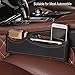BALMOST Seat Gap Filler, Console Organizer, Car Pocket, Seat Catcher, Seat Crevice Storage Box for Smartphone Loose Change Coin Wallet Key (Black)
