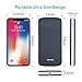 10000mAh Power Bank with Built-in Type C and Micro USB Cable, Charmast External Battery Portable Charger Pack for iPhone Xs/XS Max/X 8 Samsung Huawei Android Cell Phones (Grey)