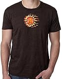 Yoga Clothing For You Sleeping Sun Mens Burnout Tee Shirt