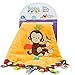 Taggies Dazzle Dots Cozy Blanket, Monkey