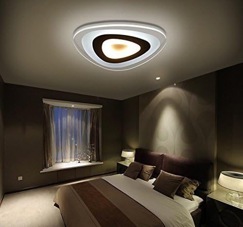 JHTWGJ 19.7 inch Modern Simple Ultra - Thin heteromorphic LED Acrylic Ceiling Lights/Wall Sconces/Ultra-Thin Modern Led Light for Living Room/Bedroom/ 3 Color Dimming