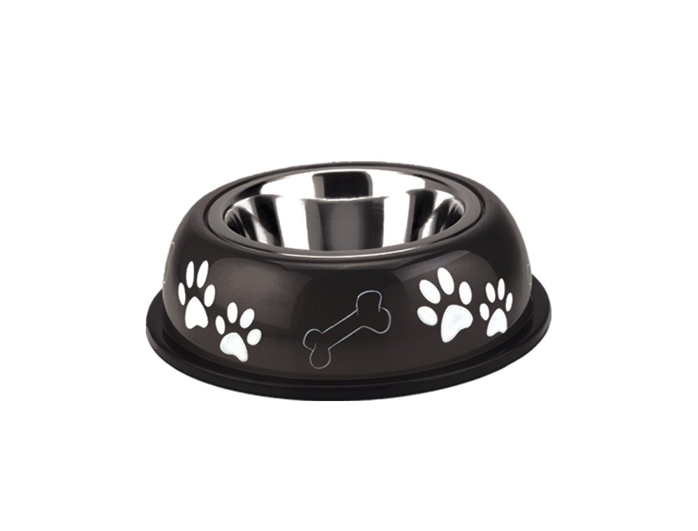Nobby Bowl Nice Diner, 19 cm, 0.50 Litre, Black/ Brown