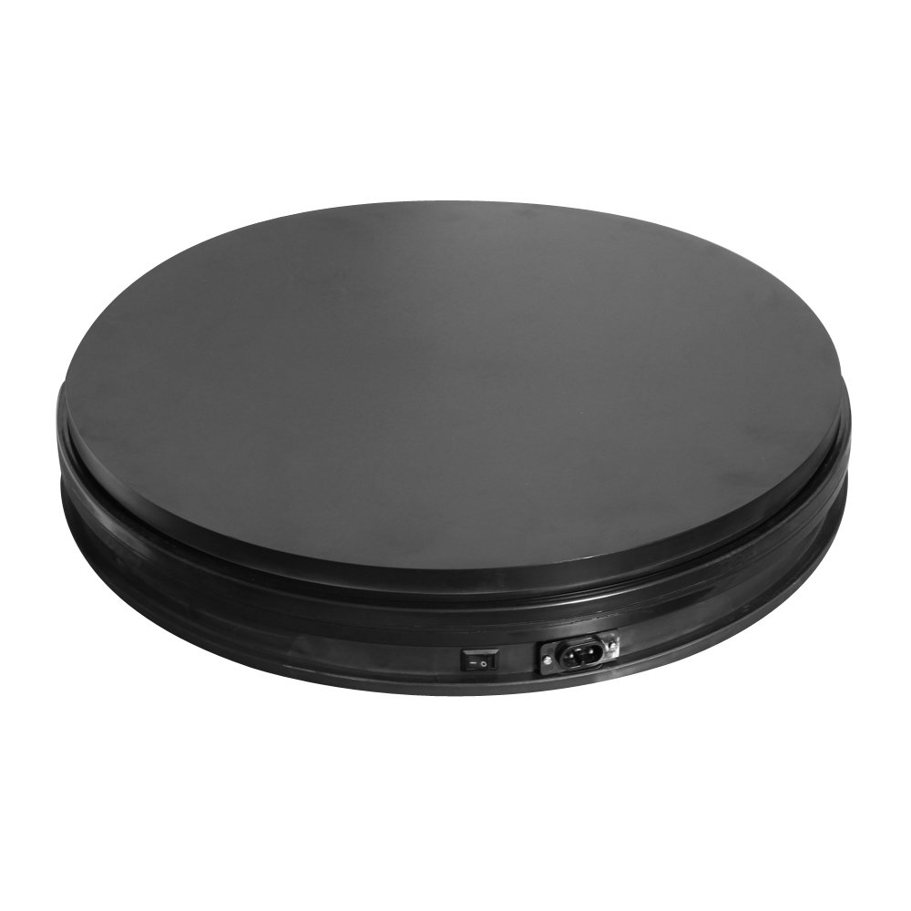 Fotoconic Black Electric Motorized Rotating Turntable Display Stand, 14
