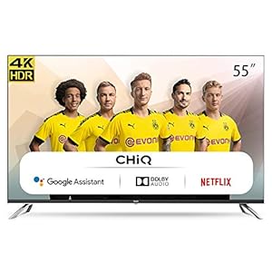 CHiQ U55H7A, 55 inch (140 cm), Android 9.0, Smart TV, UHD, 4K, WiFi, Bluetooth, Google Assistant, Netflix, Prime Video,3…