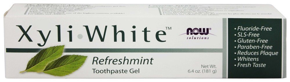 Now Foods キシリホワイト 歯磨きジェル Refreshmint ナウフーズの商品画像