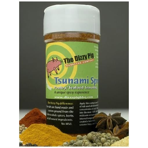 Dizzy Pig BBQ Tsunami Spin Rub Spice 7.6 oz by Dizzy Pig Barbeque