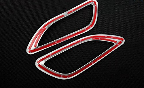 ABS Matte Car Interior Middle Console Gear Box Panel Decoration Frame Trim 2PCS FOR Jaguar F-Pace X761 2016-2018