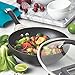 Circulon Symmetry Hard Anodized Nonstick Stir Fry Wok Pan with Lid, 9.5 Inch, Chocolate