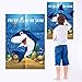 Pin The Fin on The Shark Game - Shark Birthday Party Favor Games Blue White