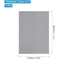 PATIKIL Rubber Stamp Sheets, 3Pcs 11.7x8.3" Soft Rubber Stamp Carving Block A4 Size Stamp Sheet for Laser Engraving Machine R