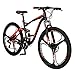 Eurobike EURE7 Mountain Bike 27.5 Inches 3-Spoke Wheels Dual Suspension Mountain Bicycle 21 Speed MTB Orangethumb 1