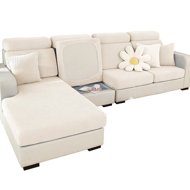 MINGPINHUIUS Sofa Seat, Cushion Cover, Stretch Sofa Cover, Universal Elastic Sofa Seat Cover, Non-Slip Sofa Cover Protective Cover for Sofa Cushion L-Shaped Chaise Lounge Furniture Protection