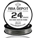 [RBA DEPOT] 24 GAUGE AWG PREMIUM STAINLESS STEEL SS316L WIRE [100FT]