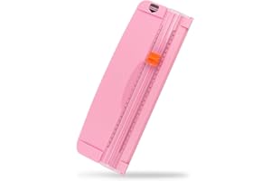 ZEQUAN Small Paper Trimmer, Portable Paper Cutter for Label, Origami, Card, Photo, Coupon, Scrapbook, Cardstock, Laminated Paper, and Craft Project