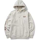 CAT Men's 1910709 Trademark Banner Hooded Sweatshirt - 2X-Large Regular - Cream Heather