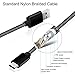 Aluan Type C Cable 2 Pack Nylon Braided USB C Charger Fast Charging Cable for USB C Smartphone Devices Samsung Galaxy Note 8 Moto Z Play Macbook 3.3 Ft