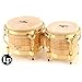 LP Matador M201-AW Wood Bongos (Natural, Gold)