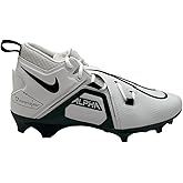 Nike Alpha Menace Pro 3 Mid Men's Football Cleats White Green DM1788-106 Size 14