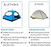 LETHMIK Backpacking Tent, Instant Automatic pop up Tent, 2-3 Person, Waterproof Lightweight Double Layer Camping Tent for Outdoor Hunting, Hiking, Climbing, Travel