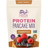 Dojo Fresh Homestyle Protein Pancake Mix, Plant-Based &amp; Vegan, 28g Protein per Serving, Non-GMO, Just Add Water, High-Protein Pancakes, Waffles &amp; Baking Mix (8 oz)
