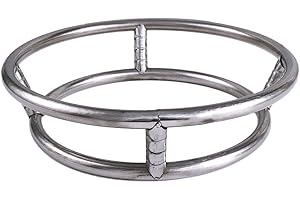 Vctitil Stainless Steel Wok Rack Wok Stand Round Shelf Cookware Ring For Pot Gas Stove Fry Pan, 23cm/9.05inch, 26cm/10.23inch