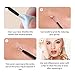 Blackhead Extractor- Aooeou Blackhead Remover Curved Blackhead Tweezers Pimple Extractor with Instructions for Acne Comedone Whitehead Blemish Zit Removal Tool Kit Red