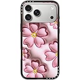 CASETiFY Compact iPhone 17 Pro Max Case [Slim and Sleek/Compatible with Magsafe / 4 ft. 2X Military Grade Drop Protection] - Sakura - Clear Black