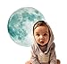 Creative 30cm Luminous Moon Skin Wall Sticker Decorative Glow in the Dark, Decor Removable Art Mural Baby Nursery Room
