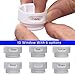 Leak Proof Travel Bottles Set, 4 Refillable TSA Approved Silicone Travel Containers For Liquids with Silicone Cream Jar and Clear EVA Toiletry Case By AusKit