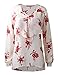 Regna X Boho Women's Floral/Geometric/Solid Patttern Chiffon Tunic Blouses (5 Styles, S-3XL)