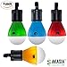 AKASIA COLLECTION Waterproof Portable Outdoor LED Hanging Tent Light Bulb for Camping, Backpacking, Hiking, Emergency Lighting, Battery Powered Outdoor Lights [4 Packs]