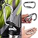 Locking Carabiner Clip 10 PCS Super Lightweight Aluminum D-Ring Keychain Locking for Outdoor Clipping, Camping, Hiking, Fishing