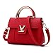 Flap V Women's Luxury Leather Clutch Bag Ladies Messenger Bags Famous Tote Bag Red