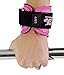 Cobra Grips PRO Weight Lifting Gloves Heavy Duty Straps Alternative to Power Lifting Hooks for Deadlifts with Built in Adjustable Neoprene Padded Wrist Wrap Support Bodybuilding (FIT Pink Rubber)