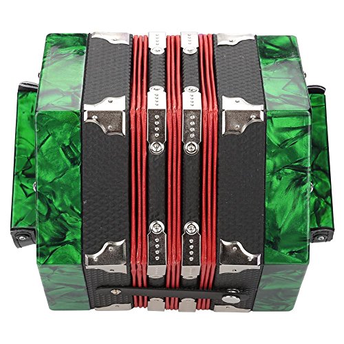 image for Nannday Button Concertina, Professional 20 Buttons Accordion Concertin