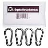 Spring-Clip-Marine-Grade-Stainless-Steel-Snap-Hook-Pack-of-4-by-Regatta-Marine-Essentials-Length-3-18-Inch-Diameter-516-Inch-Opening-716-Inch-Eyelet-12-Inch Spring-Clip-Marine-Grade-Stainless-Steel-Snap-Hook-Pack-of-4-by-Regatta-Marine-Essentials-Length-3-18-Inch-Diameter-516-Inch-Opening-716-Inch-Eyelet-12-Inch