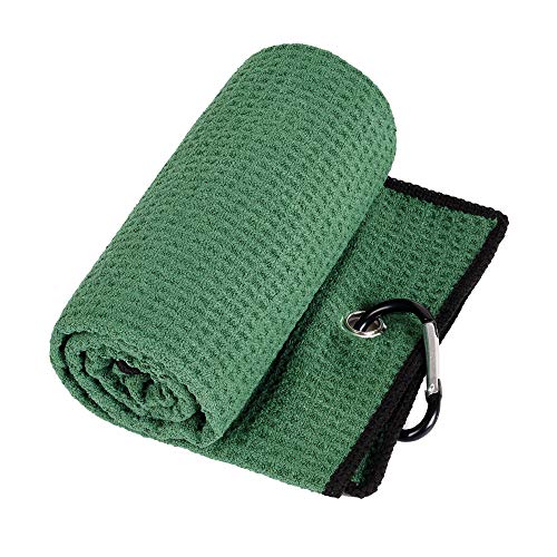 image for Mile High Life Tri-fold Golf Towel | Premium Microfiber Fabric | Waffl