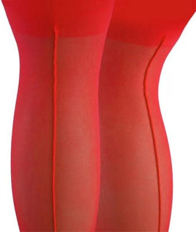 15 Denier Seamed Stockings (Red) Amazon.co.uk Clothing