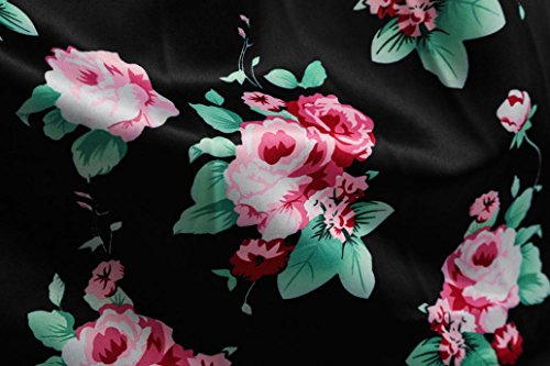 image for Zainafacai Women Halter Floral Long Swing Dress Sleeveless Prom Party 