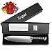Professional 8 inch Chef Knife - Upgrated Full Tang Kitchen knife German High Carbon Stainless Steel Sharp Chopping Knife Well Balanced, Pakka Wood Handle, with Gift Case, By Zvpod