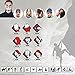 FAYBOX 6pcs Magic Wide Wicking Headbands Outdoor Headwear Bandana Sports Scarf Tube UV Face Mask for Workout Yoga Running Hiking Riding Motorcycling