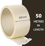 VIROSA Masking Tape Pack of 5 48mm x 50m - Clean Removal 2 inch Rolls view 4